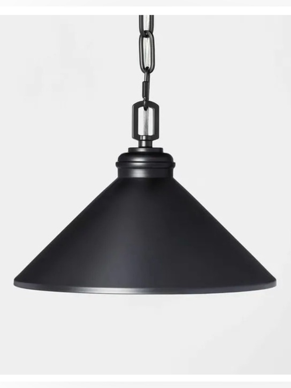 Hearth & Hand™ with Magnolia Black Metal Pendant Light Farmhouse Hanging Lamp
